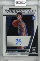 2021-22 Panini Donruss Optic Jaden Springer Rookie Dominators Signatures #9 RC Auto 【35/99】 Philadelphia 76ers