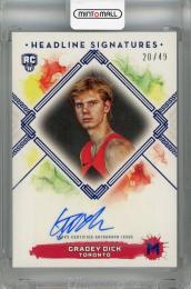 2023-24 Topps Motif Gradey Dick Headline Signatures Ultramarine Blue #HS-GD RC Auto ※裏面白かけあり【20/49】 Toronto Raptors
