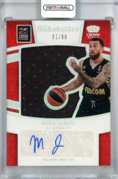 2024-25 Panini Crown Royale EuroLeague Mike James Silhouettes Auto Relics #47 ※白かけあり【61/99】 AS Monaco