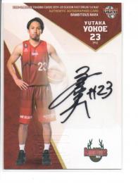 2019-20 BBM B. LEAGUE FAST BREAK 1st Half  横江豊 直筆サインカード 44/104