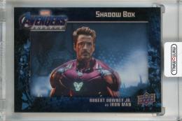 2020 Upper Deck Avengers Endgame and Captain Marvel Robert Downey Jr. Shadowbox #SB-15 ※汚れあり