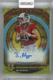 2022-23 Topps Bowman University Inception Brennan Armstrong Base Autographs Gold #BIA-BA 【28/50】 NC State