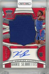 2023-24 Panini Crown Royale Kobe Brown Rookie Silhouettes #117 RC Auto 【020/125】 Los Angeles Clippers