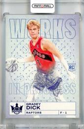 2023-24 Panini Court Kings Gradey Dick Works in Progress Sapphire #22 RC【15/25】 Toronto Raptors