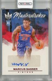 2023-24 Panini Court Kings Marcus Sasser Masterstrokes Ruby #34 RC Auto 【12/49】 Detroit Pistons