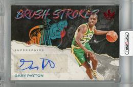 2023-24 Panini Court Kings Gary Payton Brush Strokes Ruby #3 Auto【46/49】 Seattle Supersonics