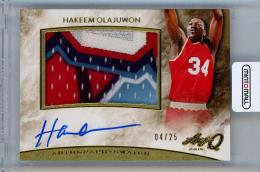 2015 Leaf Q  Hakeem Olajuwon Memorabilia Autographs Gold #AMHO1 04/25