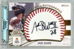 2024 EPOCH アダム・ウォーカー 直筆サインボールカード【3/4】 福岡ソフトバンクホークス