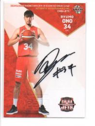 2019-20 BBM B. LEAGUE FAST BREAK 1st Half  小野龍猛 直筆サインカード 47/115