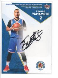 2019-20 BBM B. LEAGUE FAST BREAK 2nd Half  山本エドワード 直筆サインカード 75/115