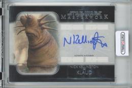 2021 Topps Star Wars Masterwork  Nick Kellington as Klaud Autograph