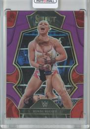 2023 Panini Select WWE  Ronda Rousey Base/Purple/#135 22/99