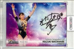 2023 BBM INFINITY 体操 渡部葉月 直筆サインカード 横版 19/90