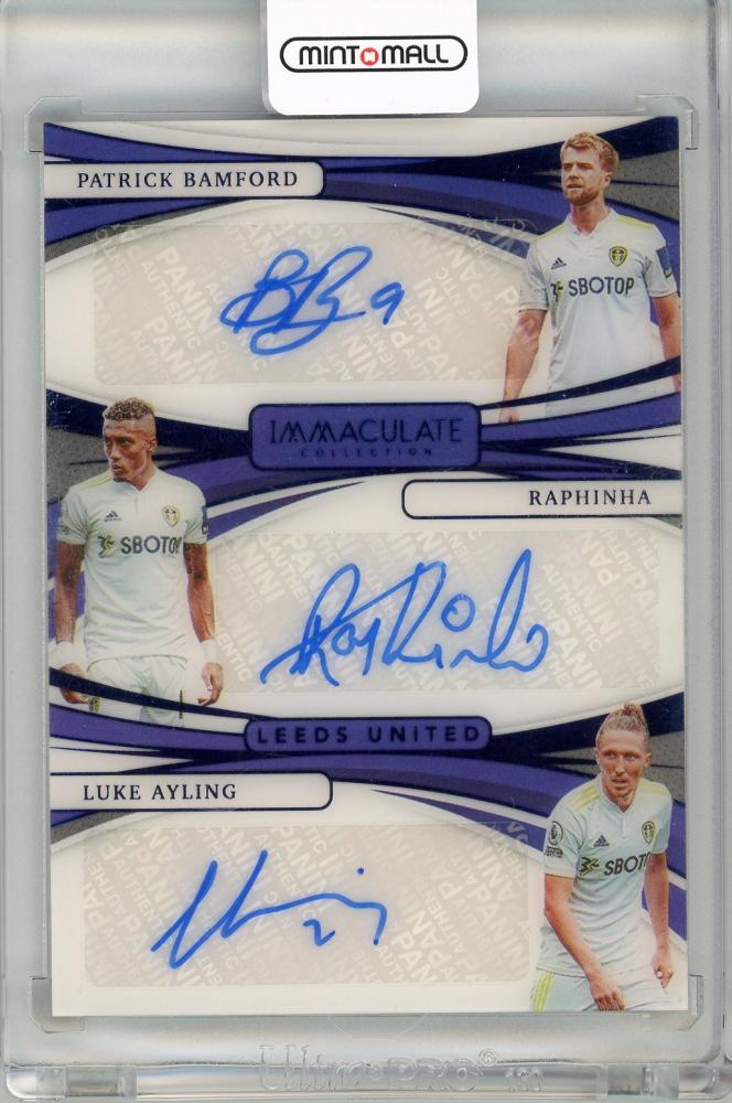 ミントモール / MINT 新宿店 / 2021 PANINI Immaculate Collection Immaculate Triple  Autographs Sapphire Premier League Luke Ayling / Patrick Bamford / Raphinha  【12/35】