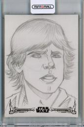 2018 Topps Star Wars A New Hope Black and White Chris Willdig Sketch