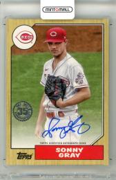 2022 Topps Update Baseball Sonny Gray #87BA-SG 1987 Topps Baseball Autograph Card Reds