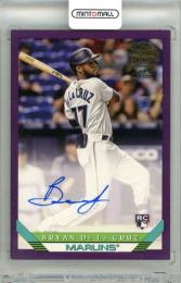 2022 Topps Archives Bryan De La Cruz #93FF-BD 1993 Topps Fan Favorites Autograph 【061/150】 Marlins