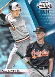 2018 Topps Gold Label Baltimore Orioles Cal Ripken Jr Class 2 Blue 34/99