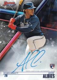 2018 Bowman's Best Atlanta Braves Ozzie Albies Best of '18 Autographs