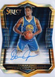 2016-17 PANINI Select Damian Jones Die-Cut Rookie Autograph Pulsar 99枚限定 /49