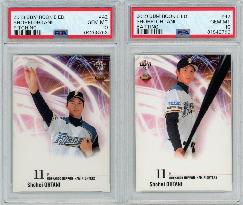 大谷翔平 PSA10】2013 BBM ルーキーエディション 打者版 #42 PSA10