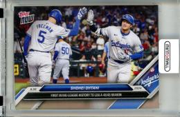 2024 Topps Now Shohei Ohtani #616 First in Big-League History to Log a 43/43 Season Dodgers