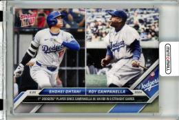 2024 Topps Now Shohei Ohtani / Roy Campanella #347 1st Dodgers Player Since Campanella W/ An RBI in 9 Straight Games Dodgers