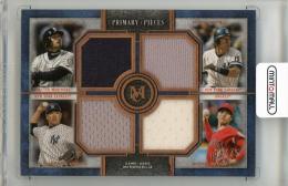 2019 TOPPS Museum Collection Shohei Ohtani/Masahiro Tanaka/Ichiro/Hideki Matsui Primary Pieces Four Player Quad Relics Copper #FPRMTO【28/75】 New York Yankees/Seattle Mariners/Los Angeles Angels