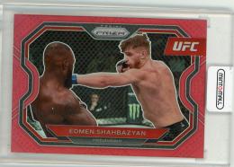 2021 Panini Prizm UFC MMA Middleweight Edmen Shahbazyan Base Horizontal , Red Prizm 167/275