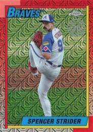2025 Topps SERIES.2 MLB #T90C-107 Spencer Strider【'90 Topps Silver Pack Chrome】インサートカード