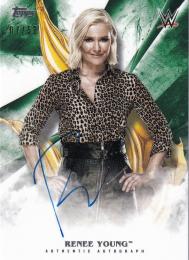 2019 Topps WWE Undisputed Wrestling  WWE Renee Young Undisputed Autographs Greenパラレル版 07/50