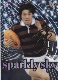 2018BBM　インフィニティ　- INFINITY - ラグビー 本城和彦 sparkly sky 金箔サイン版 065/200