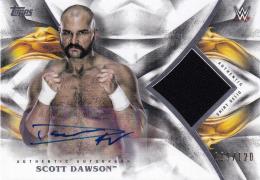 2019 Topps WWE Undisputed Wrestling  NXT Scott Dawson Undisputed Autograph Relic 119/120