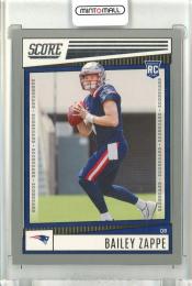 2022 PANINI SCORE  Bailey Zappe #310 Rookie Card Scorecard