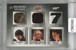 2020 UPPER DECK James Bond Villains and Henchmen Triple Bonded Materials Trios #BM58※初期キズ有 Ben Whishaw as Q / Allesandro Cremona as Marco Sciarra/ Andrew Scott as Max Denbigh/ Sweater-Shirt-Suit