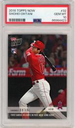 2018 TOPPS NOW Shohei Ohtani RC #32【PSA10】《Gem-MINT》Los Angeles Angels