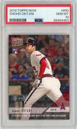 2018 TOPPS NOW Shohei Ohtani RC #650【PSA10】《Gem-MINT》Los Angeles Angels