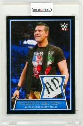 2014 TOPPS WWE Alberto Del Rio Authentic Shirt Relic *表面全面に傷あり、全角ダメージあり、裏面全面傷あり、白欠け有りのため画像をご確認ください。