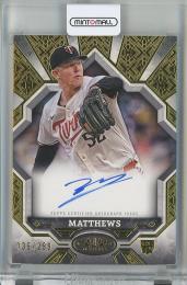 2025 Topps Tier One Zebby Matthews Break Out Autographs RC #BOAZM【135/299】