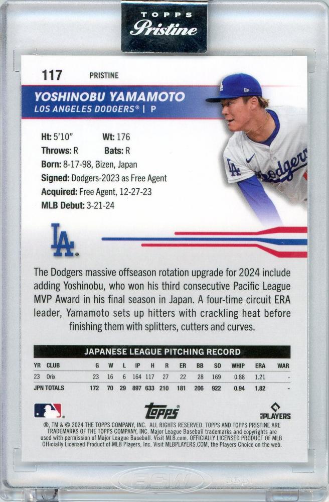 大谷翔平 75シリ 2024 Topps pristine（TOPPS Los Angeles 大谷翔平 