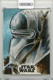 2017 TOPPS Star Wars Journey to the Last Jedi  Sketch Card by Patricio Carrasco Sketch Card Enfys Nest star wars