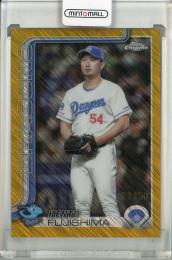 2025 TOPPS NPB CHROME 藤嶋健人 Gold Shimmer Refractors【20/50】 中日ドラゴンズ