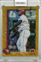 2025 TOPPS NPB CHROME マイケル・フランコ Gold Shimmer Refractors【02/50】 東北楽天ゴールデンイーグルス