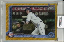 2025 TOPPS NPB CHROME 長谷川信哉 Gold Shimmer Refractors【13/50】 埼玉西武ライオンズ