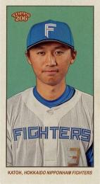 2023 TOPPS 206 NPBプロ野球 #10 加藤豪将(日本ハム)【MINI版】レギュラーカード RC