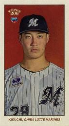 2023 TOPPS 206 NPBプロ野球 #56 菊地吏玖(ロッテ)【MINI版】レギュラーカード RC