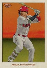 2023 TOPPS 206 NPBプロ野球 #79 西川龍馬(広島)【Image Variation版】レギュラーカード