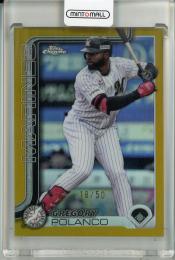 2025 TOPPS NPB CHROME グレゴリー・ポランコ Gold Refractors【18/50】 千葉ロッテマリーンズ