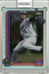 2025 TOPPS NPB CHROME 中村優斗 Refractors 東京ヤクルトスワローズ