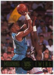 1993-94 SkyBox Premium Showdown Series #SS1 Alonzo Mourning/Patrick Ewing